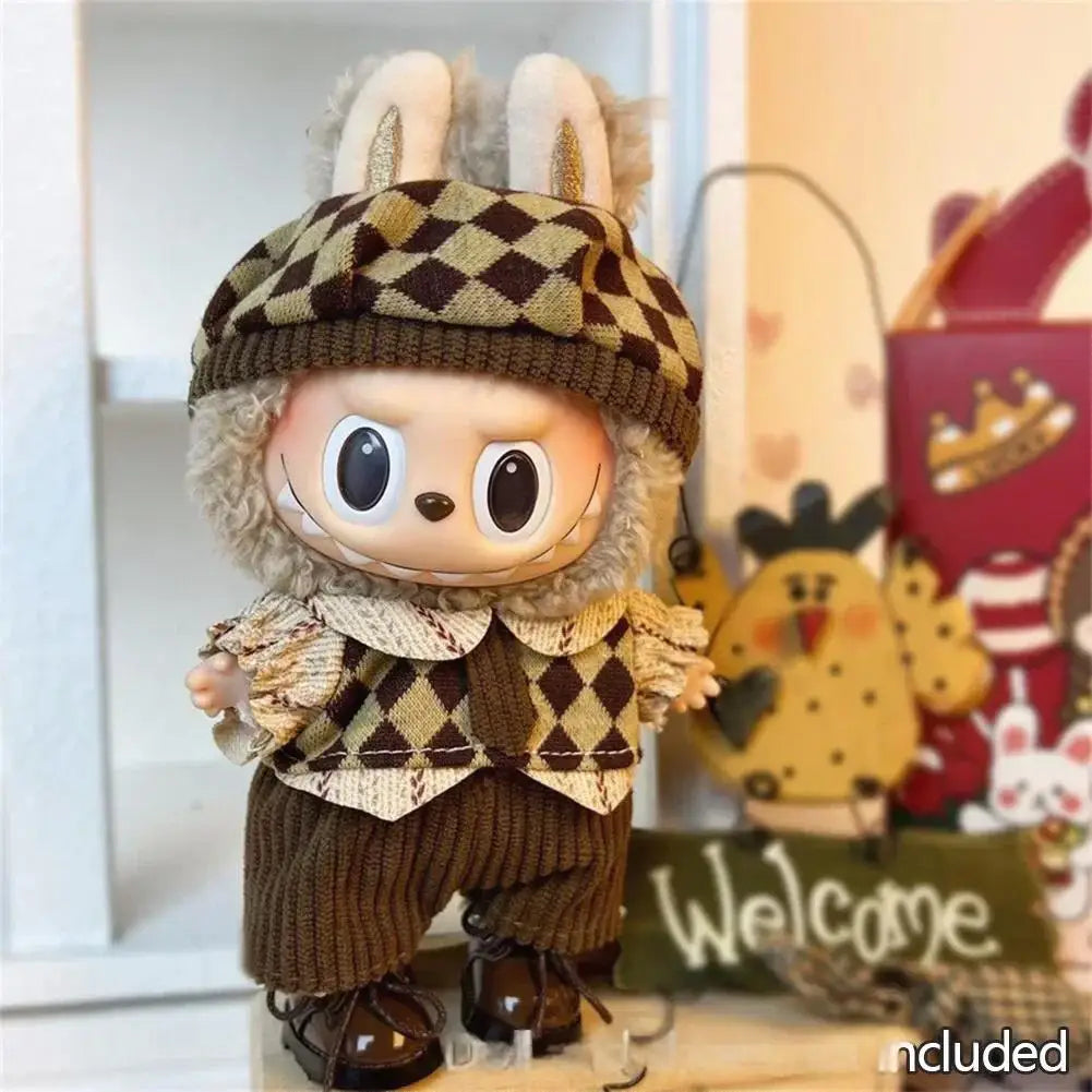 17cm Labubu Mini Doll Clothes