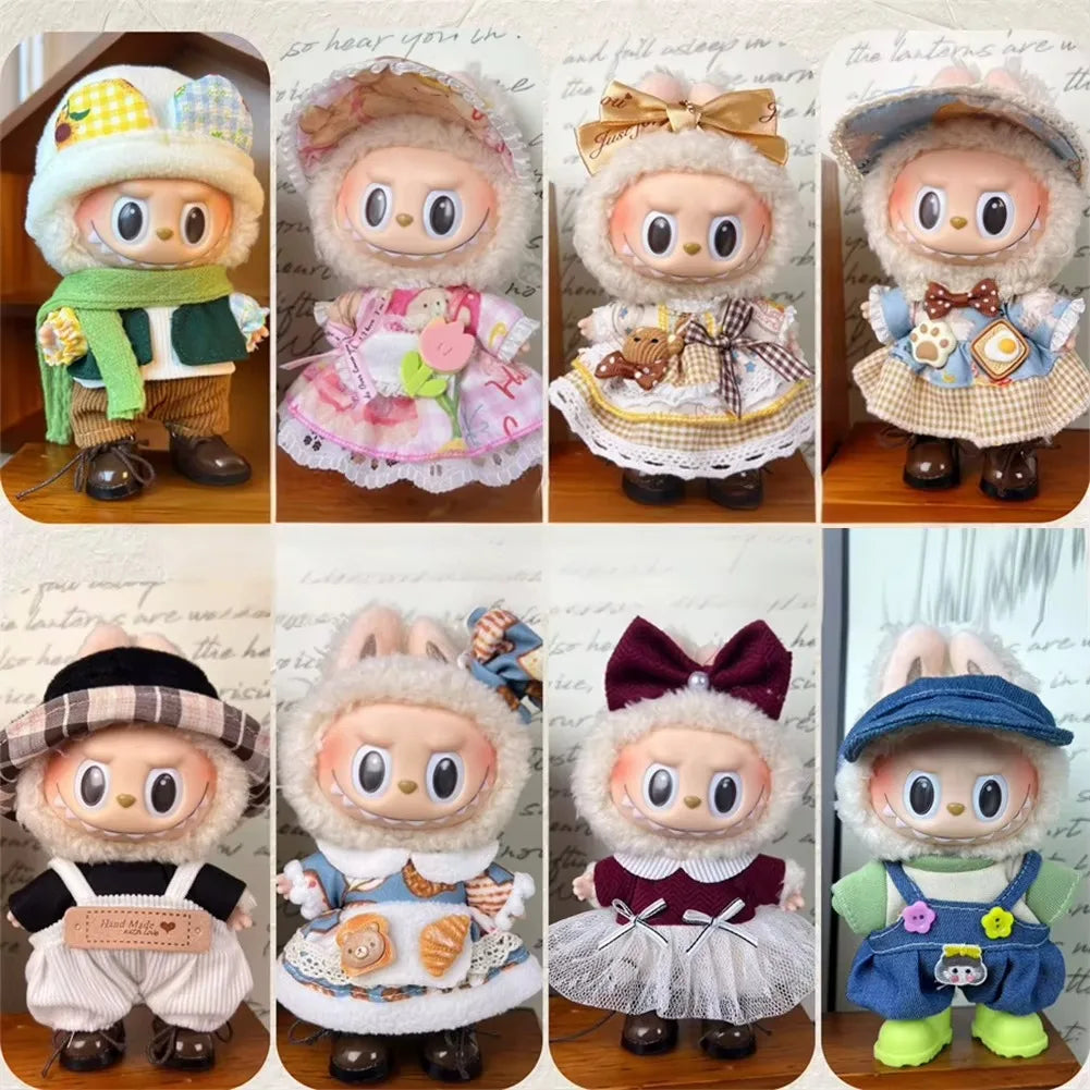 17cm Labubu Mini Doll Clothes